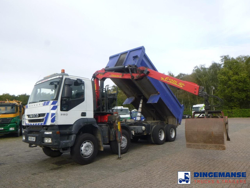 Iveco AD340T36 8x4 RHD tipper + Palfinger E120 plus + grapple - Camion con gru: foto 5 Iveco AD340T36 8x4 RHD tipper + Palfinger E120 plus + grapple - Camion con gru: foto 5