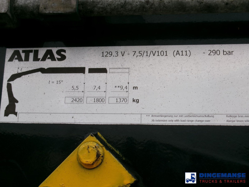 Camion con gru Iveco Stralis 310 6x2 Euro 6 + Atlas 129.3V A11 crane: foto 16