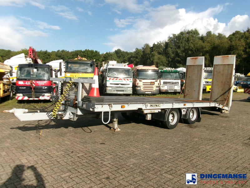 KING 2-axle platform drawbar trailer 14t + ramps - Rimorchio pianale/ Cassonato: foto 1 KING 2-axle platform drawbar trailer 14t + ramps - Rimorchio pianale/ Cassonato: foto 1