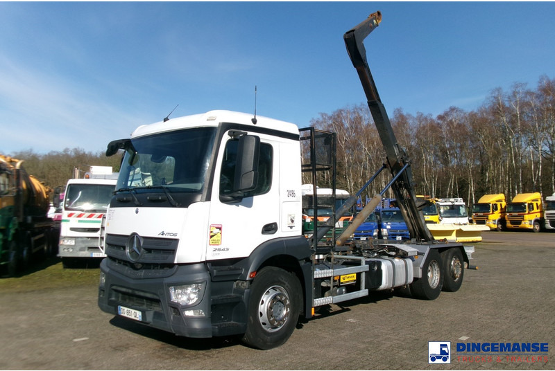 Mercedes-Benz Antos 2543 6x2 Euro 6 Marrel container hook 18t - Autocarro scarrabile: foto 1 Mercedes-Benz Antos 2543 6x2 Euro 6 Marrel container hook 18t - Autocarro scarrabile: foto 1