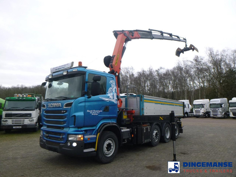 Scania R 500 8X2 tipper + Palfinger PK27001 EHD - Camion con gru: foto 1 Scania R 500 8X2 tipper + Palfinger PK27001 EHD - Camion con gru: foto 1