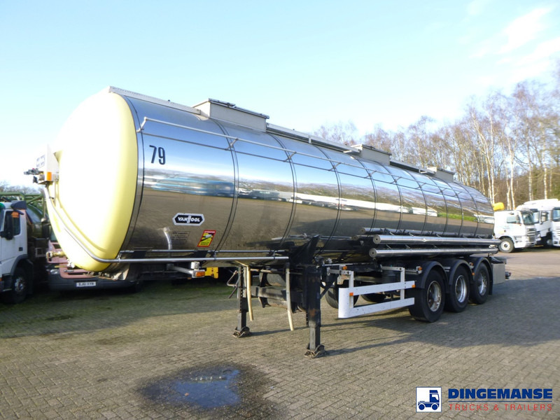 Van Hool Chemical tank inox 30 m3 / 3 comp - Rimorchio cisterna: foto 1 Van Hool Chemical tank inox 30 m3 / 3 comp - Rimorchio cisterna: foto 1