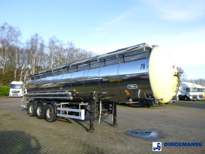 Van Hool Chemical tank inox 30 m3 / 3 comp - Rimorchio cisterna: foto 2 Van Hool Chemical tank inox 30 m3 / 3 comp - Rimorchio cisterna: foto 2