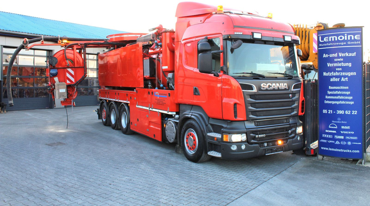 Scania R560 V8 8x4 Kroll 20m³ WRG 2x HD-Pumpe 620 Liter - Autospurgo: foto 1 Scania R560 V8 8x4 Kroll 20m³ WRG 2x HD-Pumpe 620 Liter - Autospurgo: foto 1