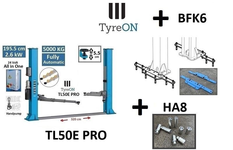 2 columns car lift 5T + base reinforcement kit - Attrezzature per officina: foto 1 2 columns car lift 5T + base reinforcement kit - Attrezzature per officina: foto 1