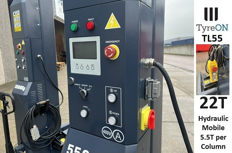 TL55-4 22T mobile truck lifts - wired - 400V - performance 3,0 kW per column - large display - liftig time <= 75 s - Attrezzature per officina: foto 2 TL55-4 22T mobile truck lifts - wired - 400V - performance 3,0 kW per column - large display - liftig time <= 75 s - Attrezzature per officina: foto 2