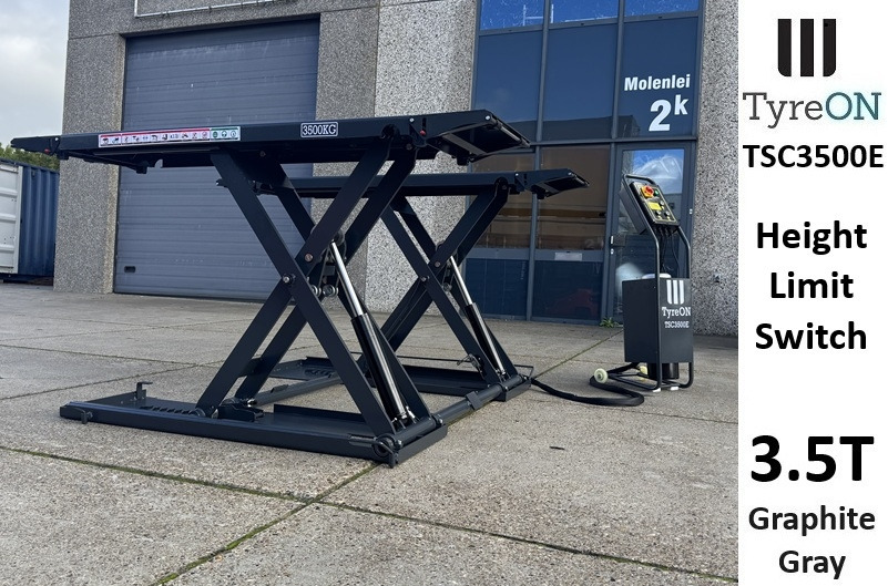 TSC3500E mobile midrise car scissor lift with electrical release - Capacity 3,5T - Lifting height 125 cm  - 230V - Graphite gray - Attrezzature per officina: foto 1 TSC3500E mobile midrise car scissor lift with electrical release - Capacity 3,5T - Lifting height 125 cm  - 230V - Graphite gray - Attrezzature per officina: foto 1