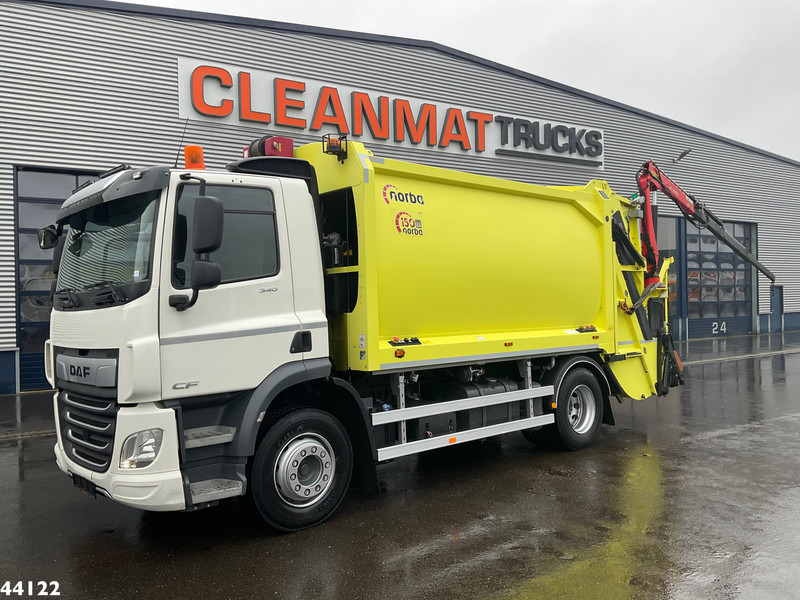 DAF FA CF 340 Euro 6 Norba 17 m³ + Palfinger 3.8 Tonmeter laadkraan + Winch - Camion immondizia: foto 1 DAF FA CF 340 Euro 6 Norba 17 m³ + Palfinger 3.8 Tonmeter laadkraan + Winch - Camion immondizia: foto 1