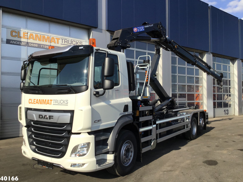 DAF FAN CF 430 HMF 23 ton/meter laadkraan + Welvaarts Weighing system - Autocarro scarrabile, Camion con gru: foto 1 DAF FAN CF 430 HMF 23 ton/meter laadkraan + Welvaarts Weighing system - Autocarro scarrabile, Camion con gru: foto 1