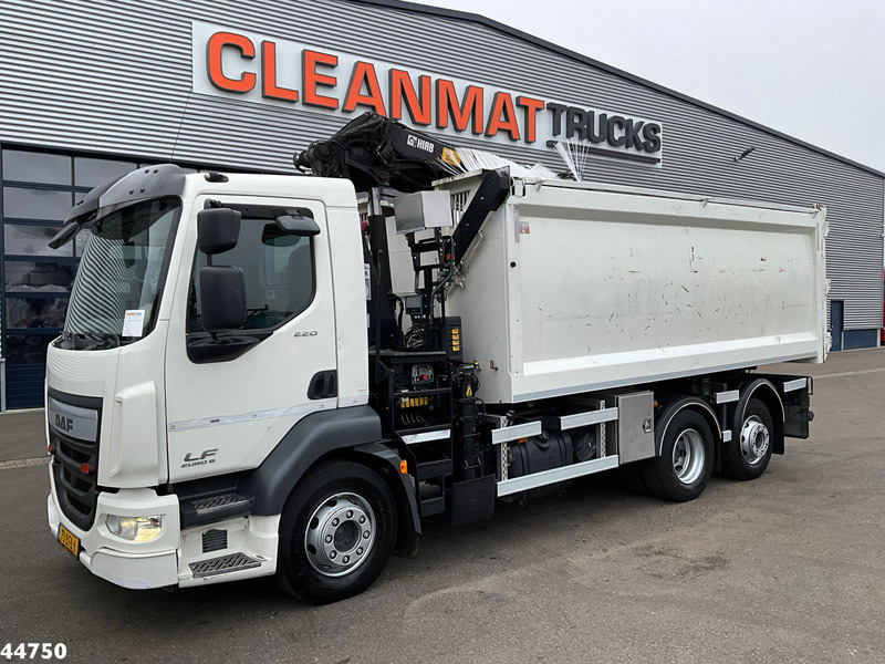 DAF FAN LF 220 Euro 6 Hiab 11 Tonmeter laadkraan Just 166.649 Km! - Autocarro ribaltabile, Camion con gru: foto 2 DAF FAN LF 220 Euro 6 Hiab 11 Tonmeter laadkraan Just 166.649 Km! - Autocarro ribaltabile, Camion con gru: foto 2