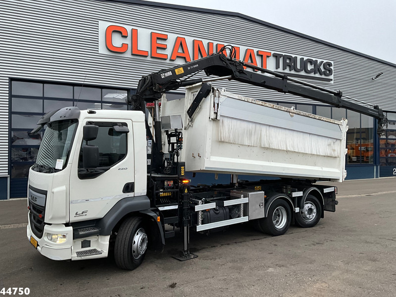 DAF FAN LF 220 Euro 6 Hiab 11 Tonmeter laadkraan Just 166.649 Km! - Autocarro ribaltabile, Camion con gru: foto 1 DAF FAN LF 220 Euro 6 Hiab 11 Tonmeter laadkraan Just 166.649 Km! - Autocarro ribaltabile, Camion con gru: foto 1