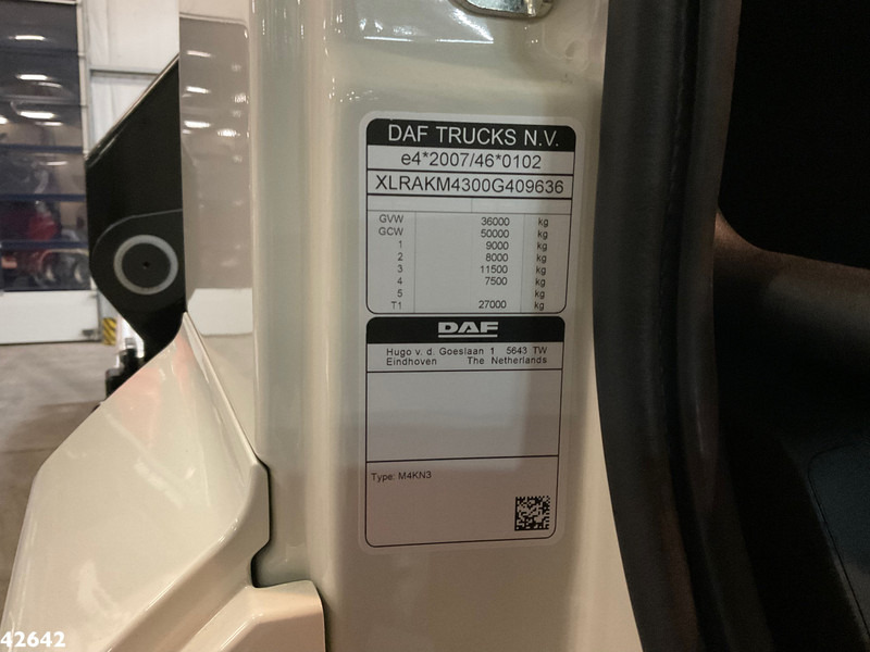 Autocarro scarrabile, Camion con gru DAF FAQ CF 430 HMF 28 Tonmeter laadkraan: foto 17