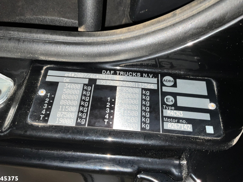 Autocarro ribaltabile, Camion con gru DAF FAX CF 480 Euro 6 HMF 21 Tonmeter laadkraan: foto 12