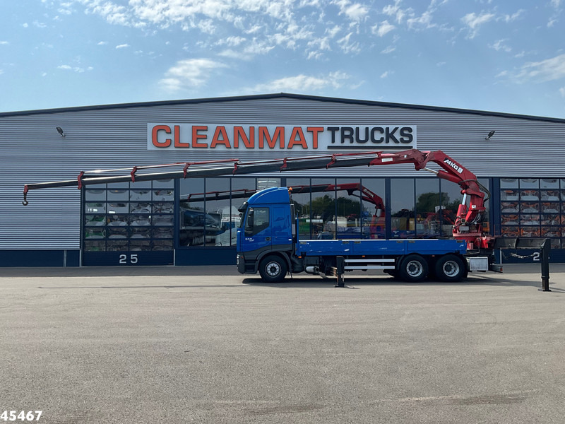 Iveco Stralis 500 6x4 MKG 54 Tonmeter laadkraan - Autocarro con pianale/ Cassone fisso, Camion con gru: foto 1 Iveco Stralis 500 6x4 MKG 54 Tonmeter laadkraan - Autocarro con pianale/ Cassone fisso, Camion con gru: foto 1
