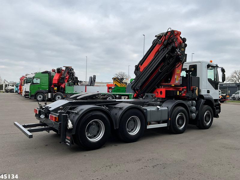 Camion con gru Iveco Stralis AD410T44 8x4 Palfinger 44 Tonmeter laadkraan + Fly-Jib Just 222.398 km!: foto 8