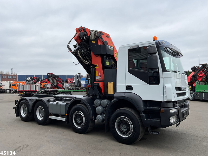 Camion con gru Iveco Stralis AD410T44 8x4 Palfinger 44 Tonmeter laadkraan + Fly-Jib Just 222.398 km!: foto 7