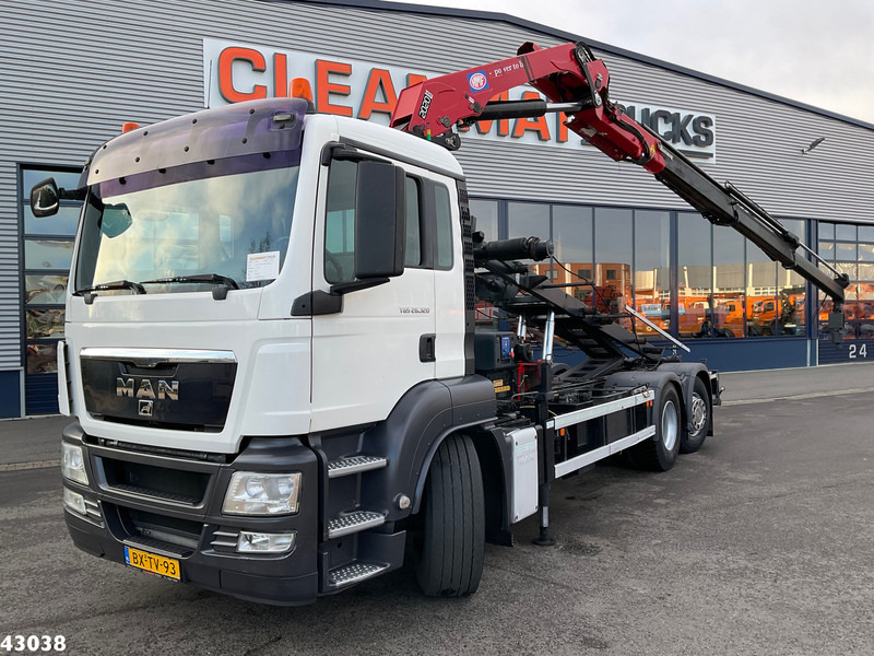 MAN TGS 26.320 HMF 20 Tonmeter laadkraan - Camion con sistema di cavi, Camion con gru: foto 1 MAN TGS 26.320 HMF 20 Tonmeter laadkraan - Camion con sistema di cavi, Camion con gru: foto 1
