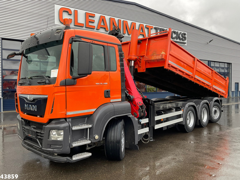 MAN TGS 35.400 8x4 Euro 6 Palfinger 17 Tonmeter Z-kraan - Autocarro ribaltabile, Camion con gru: foto 3 MAN TGS 35.400 8x4 Euro 6 Palfinger 17 Tonmeter Z-kraan - Autocarro ribaltabile, Camion con gru: foto 3