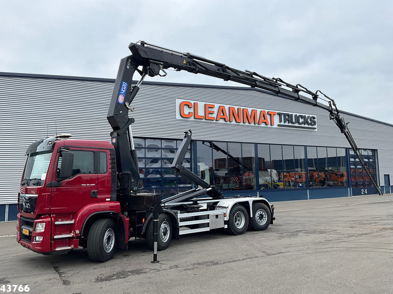 MAN TGS 35.480 8x4H Euro 6 HMF 40 Tonmeter laadkraan + Fly-Jib - Autocarro scarrabile, Camion con gru: foto 1 MAN TGS 35.480 8x4H Euro 6 HMF 40 Tonmeter laadkraan + Fly-Jib - Autocarro scarrabile, Camion con gru: foto 1