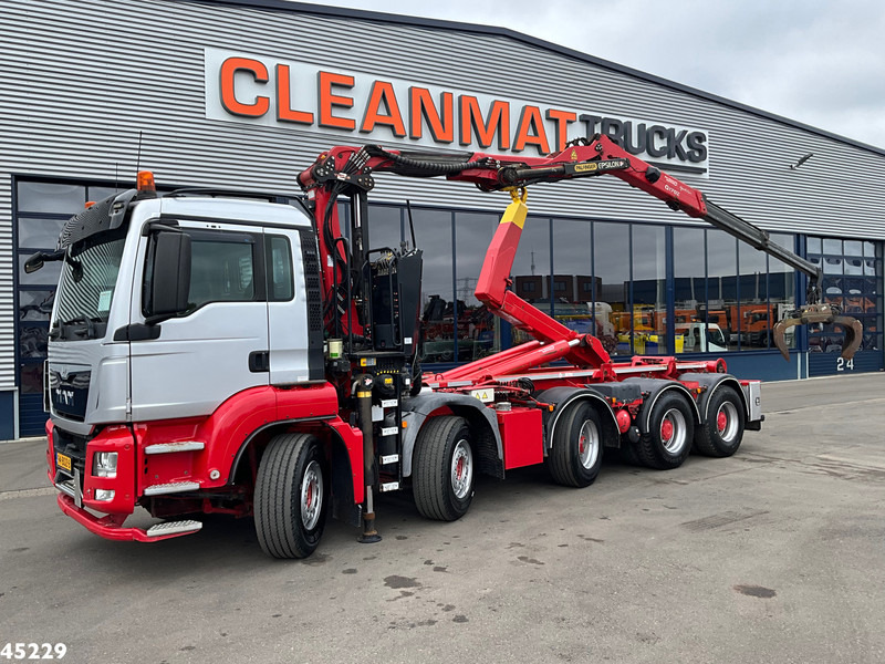MAN TGS 41.440 10x4 Euro 6 Palfinger 17 Tonmeter Z-kraan - Autocarro scarrabile, Camion con gru: foto 1 MAN TGS 41.440 10x4 Euro 6 Palfinger 17 Tonmeter Z-kraan - Autocarro scarrabile, Camion con gru: foto 1