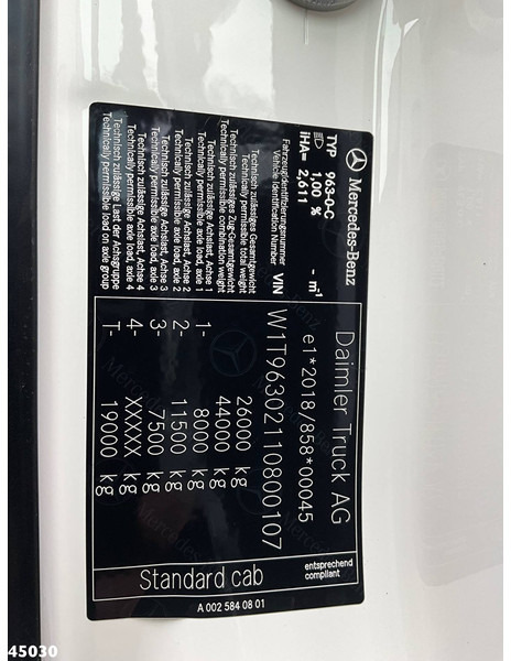 Autocarro scarrabile Mercedes-Benz Actros 2643 VDL 21 Ton haakarmsysteem: foto 18 Autocarro scarrabile Mercedes-Benz Actros 2643 VDL 21 Ton haakarmsysteem: foto 18