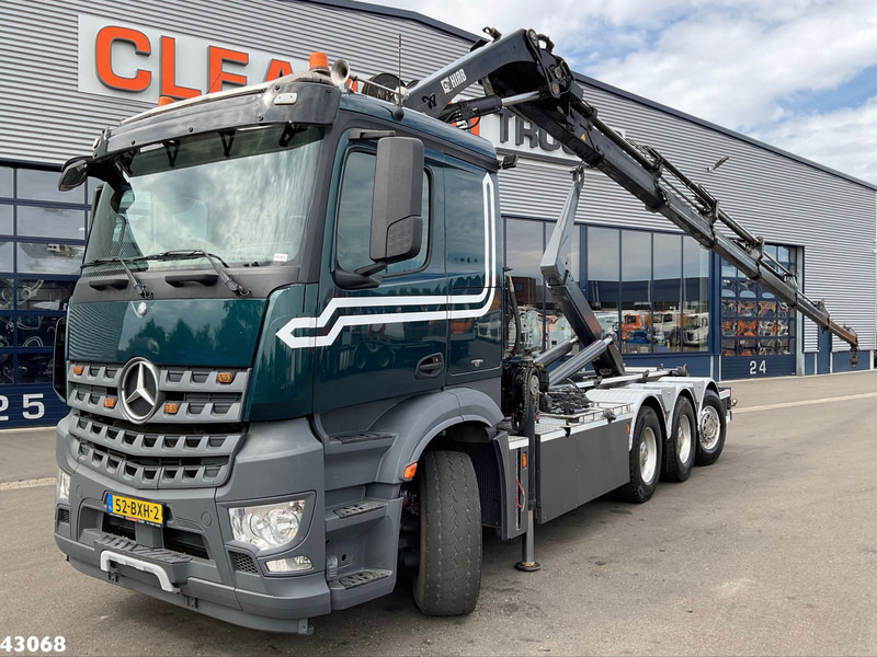 Mercedes-Benz Arocs 3251 8x4 Euro 6 Hiab 28 Tonmeter laadkraan - Autocarro scarrabile, Camion con gru: foto 1 Mercedes-Benz Arocs 3251 8x4 Euro 6 Hiab 28 Tonmeter laadkraan - Autocarro scarrabile, Camion con gru: foto 1