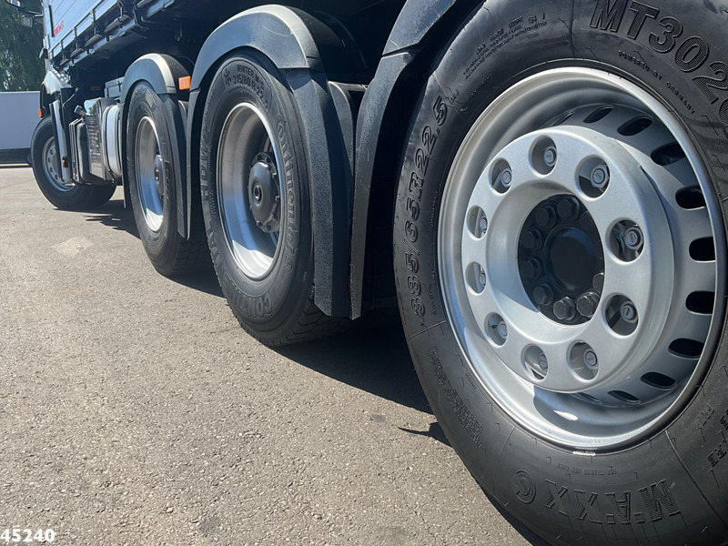 Autocarro ribaltabile, Camion con gru Mercedes-Benz Arocs 3251 8x4 Euro 6 Retarder Palfinger 34 Tonmeter laadkraan + Fly-Jib 2 zijdige kipper Just 146.766 km!: foto 18