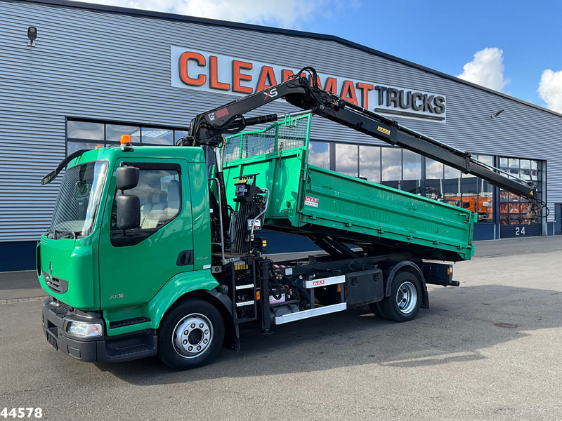 Renault Midlum 300.12 Manual Hiab 8 Tonmeter laadkraan Just 81.549 km! - Autocarro ribaltabile, Camion con gru: foto 1 Renault Midlum 300.12 Manual Hiab 8 Tonmeter laadkraan Just 81.549 km! - Autocarro ribaltabile, Camion con gru: foto 1