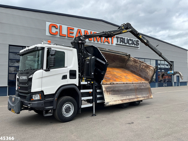 Scania G 410 6x6 Euro 6 Palfinger 17 Tonmeter Z-kraan - Autocarro ribaltabile, Camion con gru: foto 2 Scania G 410 6x6 Euro 6 Palfinger 17 Tonmeter Z-kraan - Autocarro ribaltabile, Camion con gru: foto 2