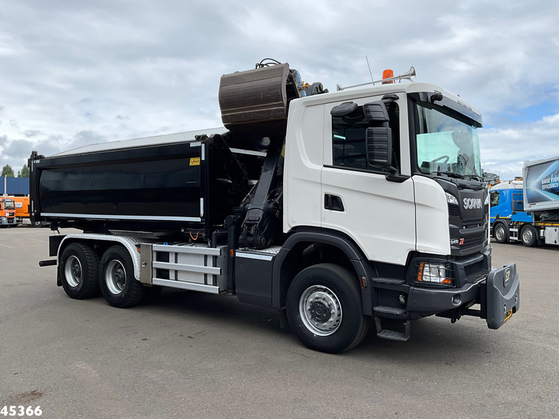 Scania G 410 6x6 Euro 6 Palfinger 17 Tonmeter Z-kraan - Autocarro ribaltabile, Camion con gru: foto 4 Scania G 410 6x6 Euro 6 Palfinger 17 Tonmeter Z-kraan - Autocarro ribaltabile, Camion con gru: foto 4