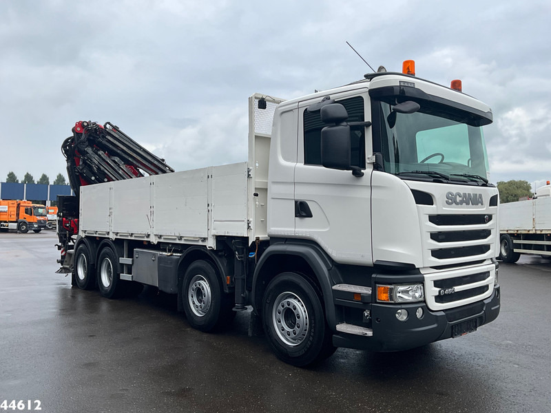 Scania G 450 8x4 Euro 6 Fassi 66 Tonmeter laadkraan + Fly-jib Just 176.555 Km! - Camion con gru: foto 4 Scania G 450 8x4 Euro 6 Fassi 66 Tonmeter laadkraan + Fly-jib Just 176.555 Km! - Camion con gru: foto 4
