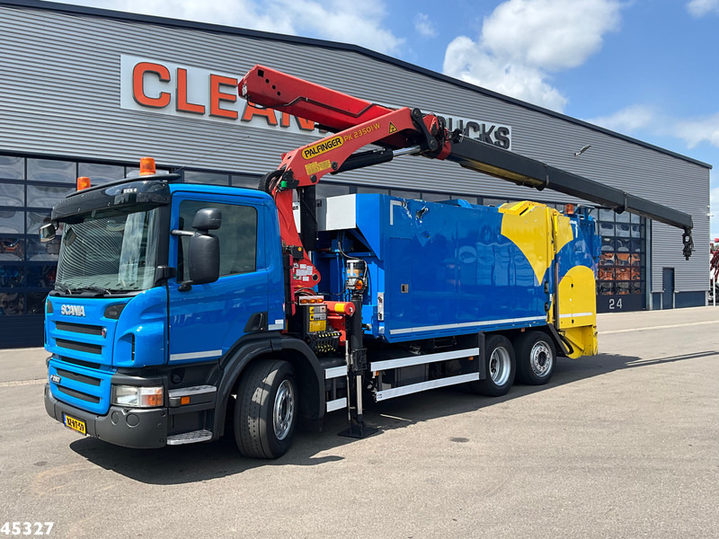 Scania P 280 Geesink / VSA Palfinger 23 Tonmeter laadkraan - Camion immondizia: foto 1 Scania P 280 Geesink / VSA Palfinger 23 Tonmeter laadkraan - Camion immondizia: foto 1
