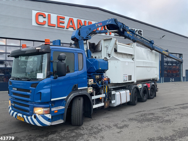 Scania P 360 8x2 Hiab 21 Tonmeter laadkraan - Autocarro scarrabile, Camion con gru: foto 1 Scania P 360 8x2 Hiab 21 Tonmeter laadkraan - Autocarro scarrabile, Camion con gru: foto 1