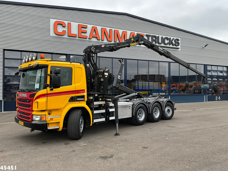 Scania P 410 8x4 Euro 6 Palfinger 14 Tonmeter Z-kraan - Autocarro scarrabile, Camion con gru: foto 1 Scania P 410 8x4 Euro 6 Palfinger 14 Tonmeter Z-kraan - Autocarro scarrabile, Camion con gru: foto 1