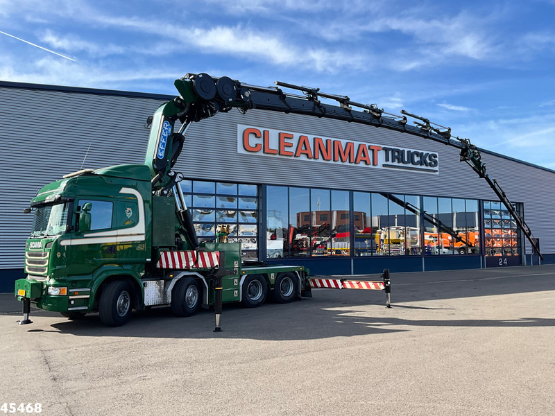 Scania R 490 8x4 Euro 6 Effer 140 Tonmeter laadkraan + Fly-Jib Just 283.508 km - Camion con gru: foto 1 Scania R 490 8x4 Euro 6 Effer 140 Tonmeter laadkraan + Fly-Jib Just 283.508 km - Camion con gru: foto 1