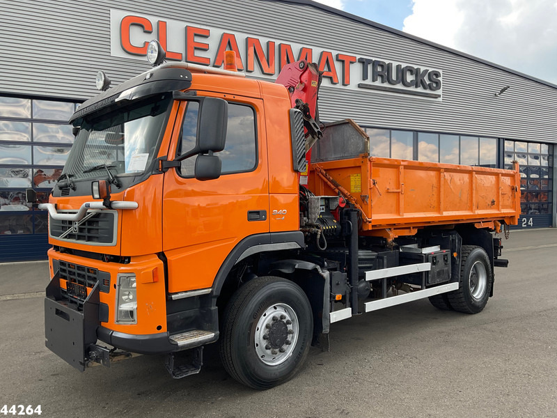 Volvo FM 340 4x4 Palfinger 10 Tonmeter laadkraan Manual Full steel - Autocarro ribaltabile, Camion con gru: foto 2 Volvo FM 340 4x4 Palfinger 10 Tonmeter laadkraan Manual Full steel - Autocarro ribaltabile, Camion con gru: foto 2
