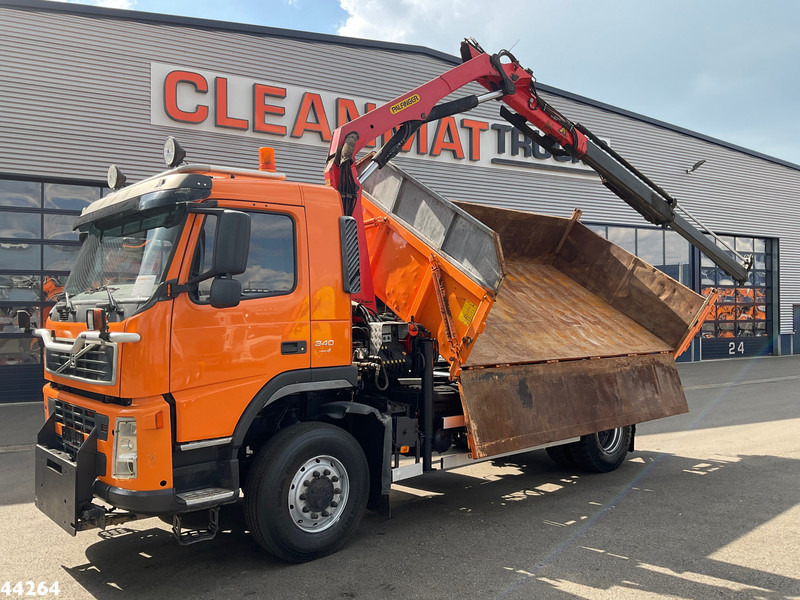 Volvo FM 340 4x4 Palfinger 10 Tonmeter laadkraan Manual Full steel - Autocarro ribaltabile, Camion con gru: foto 1 Volvo FM 340 4x4 Palfinger 10 Tonmeter laadkraan Manual Full steel - Autocarro ribaltabile, Camion con gru: foto 1