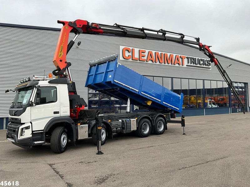 Volvo FMX 460 8x4 Euro 6 Palfinger 42 Tonmeter laadkraan + Fly-Jib! - Autocarro ribaltabile, Camion con gru: foto 2 Volvo FMX 460 8x4 Euro 6 Palfinger 42 Tonmeter laadkraan + Fly-Jib! - Autocarro ribaltabile, Camion con gru: foto 2
