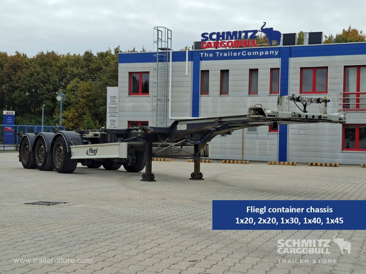 FLIEGL Konténer alváz, szabványos - Semirimorchio portacontainer/ Caisse interchangeable: foto 1 FLIEGL Konténer alváz, szabványos - Semirimorchio portacontainer/ Caisse interchangeable: foto 1