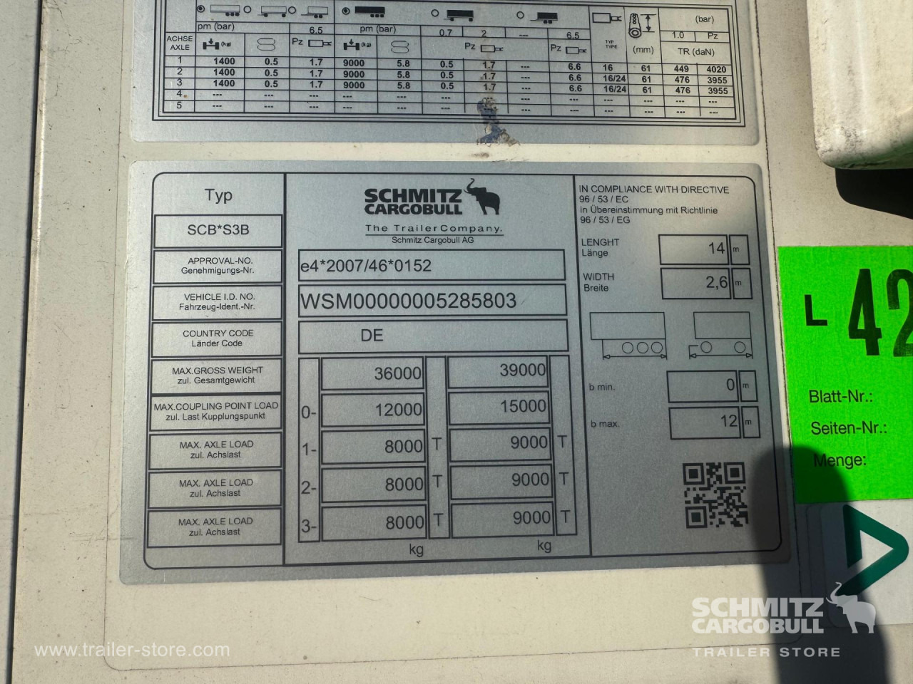 SCHMITZ Reefer Standard - Semirimorchio cella isotermica: foto 3 SCHMITZ Reefer Standard - Semirimorchio cella isotermica: foto 3