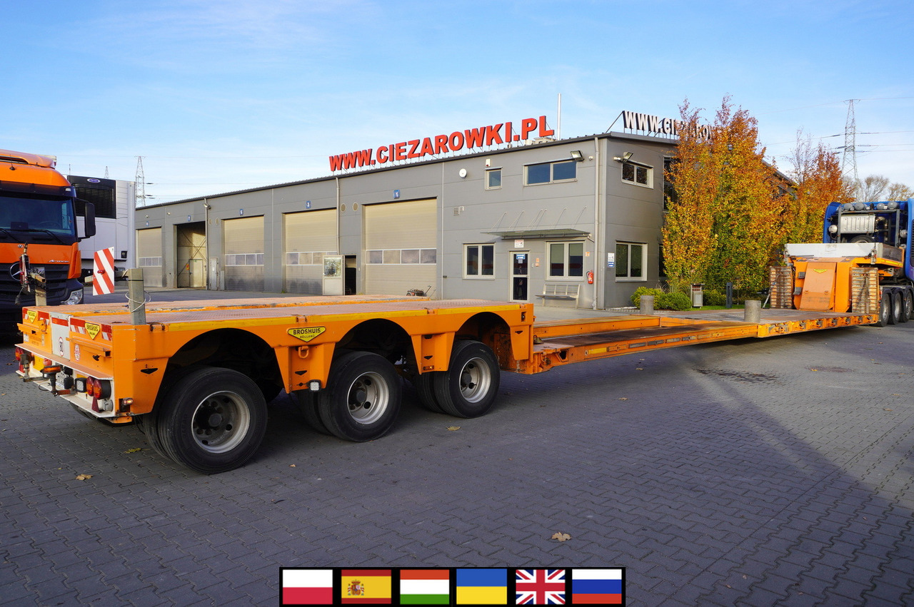 BROSHUIS 3ABD-48 61.0t TiefBet low-loader semi-trailer / 40 tons cap. / 3 steering axles / hydraulic suspension - Semirimorchio pianale ribassato: foto 1 BROSHUIS 3ABD-48 61.0t TiefBet low-loader semi-trailer / 40 tons cap. / 3 steering axles / hydraulic suspension - Semirimorchio pianale ribassato: foto 1