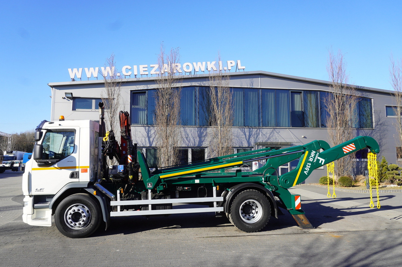 DAF LF 18.310 E6 / Skip loader Fornal NKR 130V / HDS HMF 735 K2 / Manual gearbox - Autocarro scarrabile, Camion con gru: foto 3 DAF LF 18.310 E6 / Skip loader Fornal NKR 130V / HDS HMF 735 K2 / Manual gearbox - Autocarro scarrabile, Camion con gru: foto 3