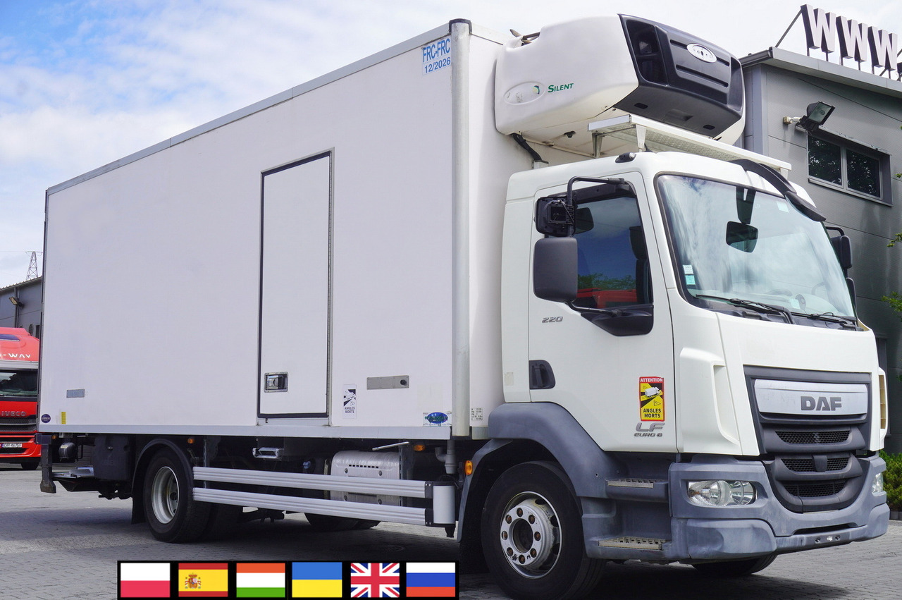DAF LF 220 / Refrigerator 16 EPAL Multitemp / Carrier Supra 1150 MT / Palfinger 1500 kg - Autocarro frigorifero: foto 1 DAF LF 220 / Refrigerator 16 EPAL Multitemp / Carrier Supra 1150 MT / Palfinger 1500 kg - Autocarro frigorifero: foto 1
