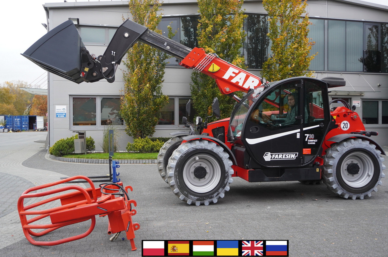 Faresin 730C Classic 55 / NEW / 550 MTH!!! / reach 7 m / joystick - Pala gommata telescopica: foto 1 Faresin 730C Classic 55 / NEW / 550 MTH!!! / reach 7 m / joystick - Pala gommata telescopica: foto 1
