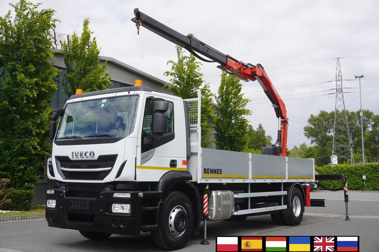 Iveco Stralis 310 / 34 tho km !!! / FASSI 4 Tons 400 MTH! / Flatbed - Autocarro con pianale/ Cassone fisso, Camion con gru: foto 1 Iveco Stralis 310 / 34 tho km !!! / FASSI 4 Tons 400 MTH! / Flatbed - Autocarro con pianale/ Cassone fisso, Camion con gru: foto 1
