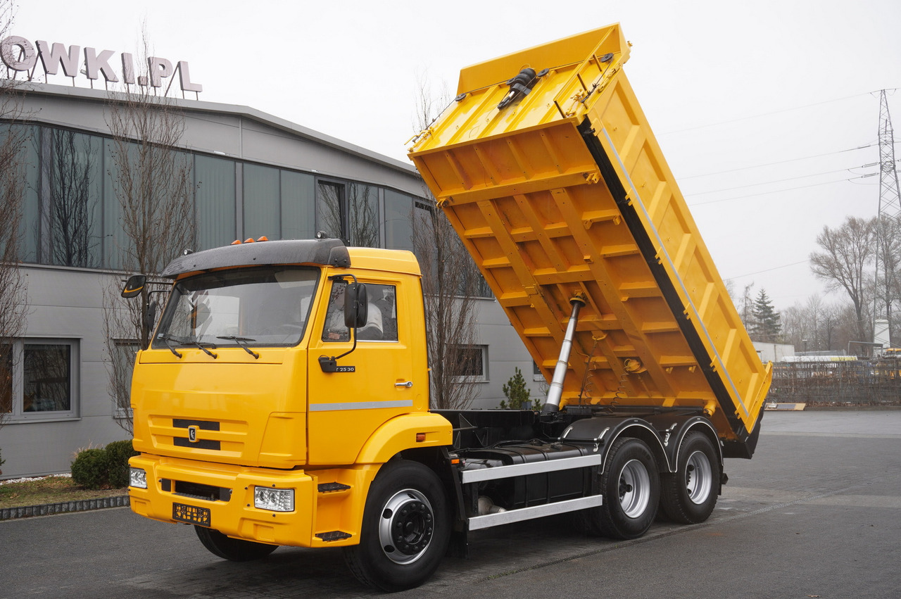 KAMAZ T2530 E5 6×4 / 3-sided tipper - Autocarro ribaltabile, Camion con gru: foto 1 KAMAZ T2530 E5 6×4 / 3-sided tipper - Autocarro ribaltabile, Camion con gru: foto 1