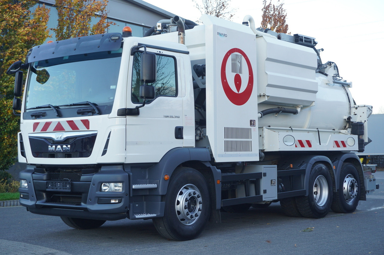 MAN TGM 26.340 E6 / RIVARD sewage cleaner 11.8 m3 / 170 tho. km / steered axle - Autospurgo: foto 2 MAN TGM 26.340 E6 / RIVARD sewage cleaner 11.8 m3 / 170 tho. km / steered axle - Autospurgo: foto 2