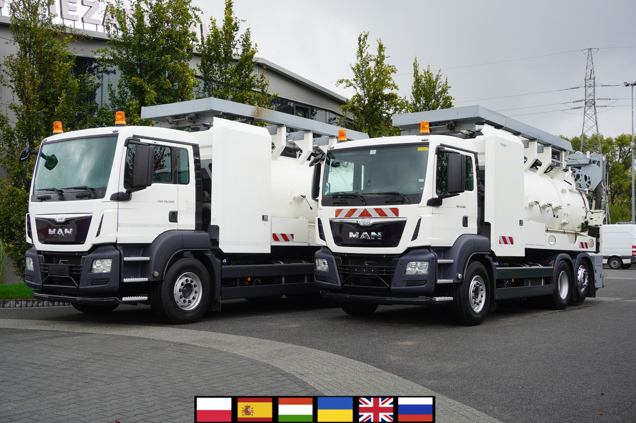 MAN TGS 26.360 E6 / RIVARD sewage cleaner 18 m3 / 90 tho. km / steering axle / 2 units - Autospurgo: foto 1 MAN TGS 26.360 E6 / RIVARD sewage cleaner 18 m3 / 90 tho. km / steering axle / 2 units - Autospurgo: foto 1