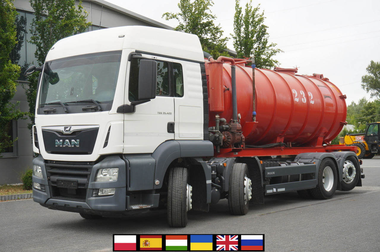 MAN TGS 35.420 8×2 / NEW septic barrel 13000 L / 3 steered axles - Distribuzione del liquame: foto 1 MAN TGS 35.420 8×2 / NEW septic barrel 13000 L / 3 steered axles - Distribuzione del liquame: foto 1