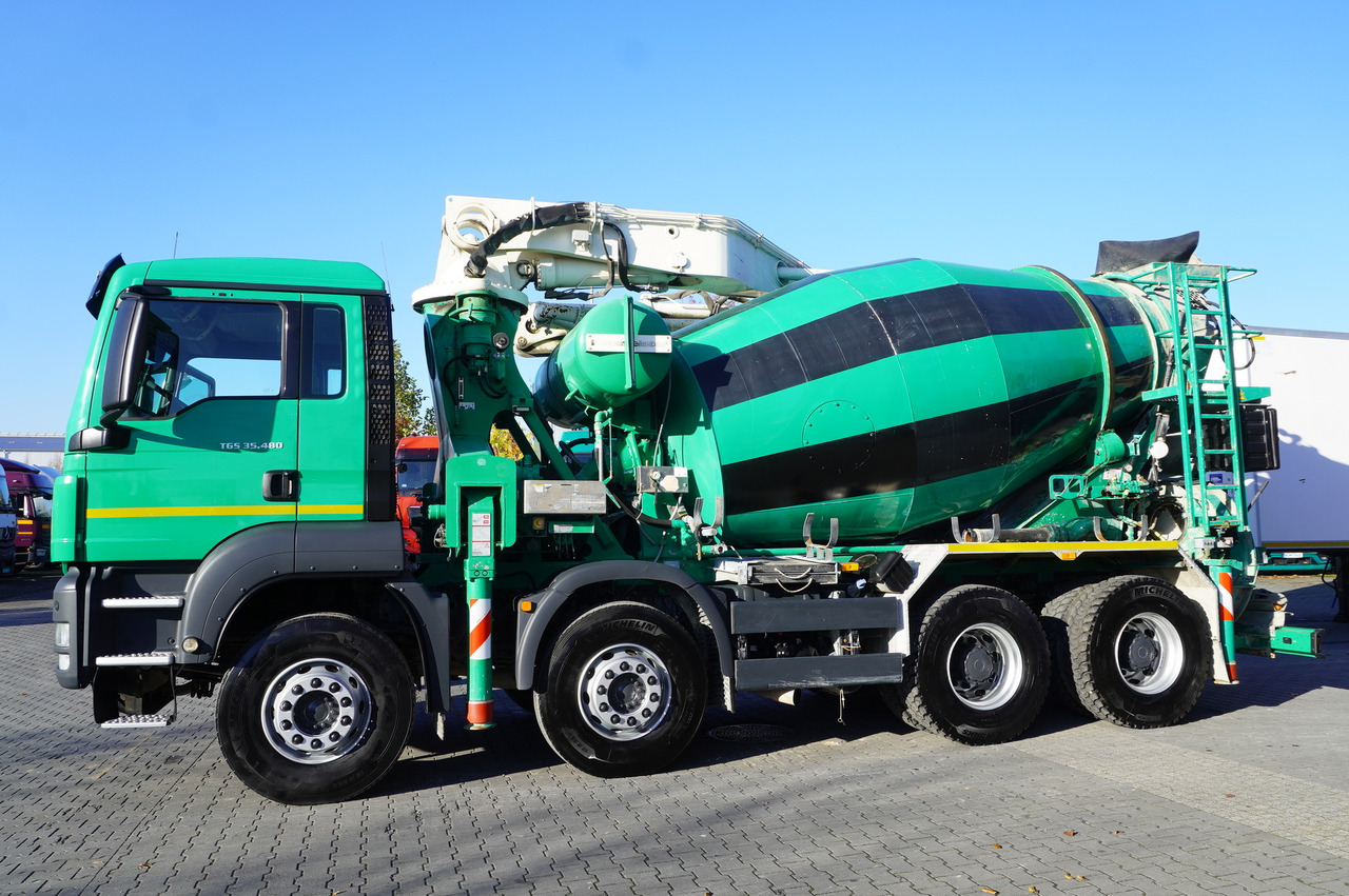 MAN TGS 35.480 8x4 Concrete Mixer Pump truck / Putzmeister M24-3 / 1600 MTH! - Autobetoniera: foto 3 MAN TGS 35.480 8x4 Concrete Mixer Pump truck / Putzmeister M24-3 / 1600 MTH! - Autobetoniera: foto 3